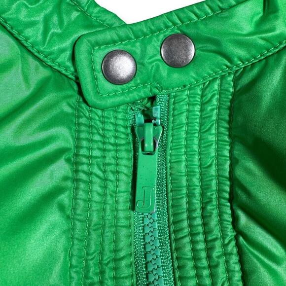 Juicy Couture JM Green Puffer Jacket M Vintage Y2K Streetwear Rare Unisex Zip Up - Picture 7 of 11